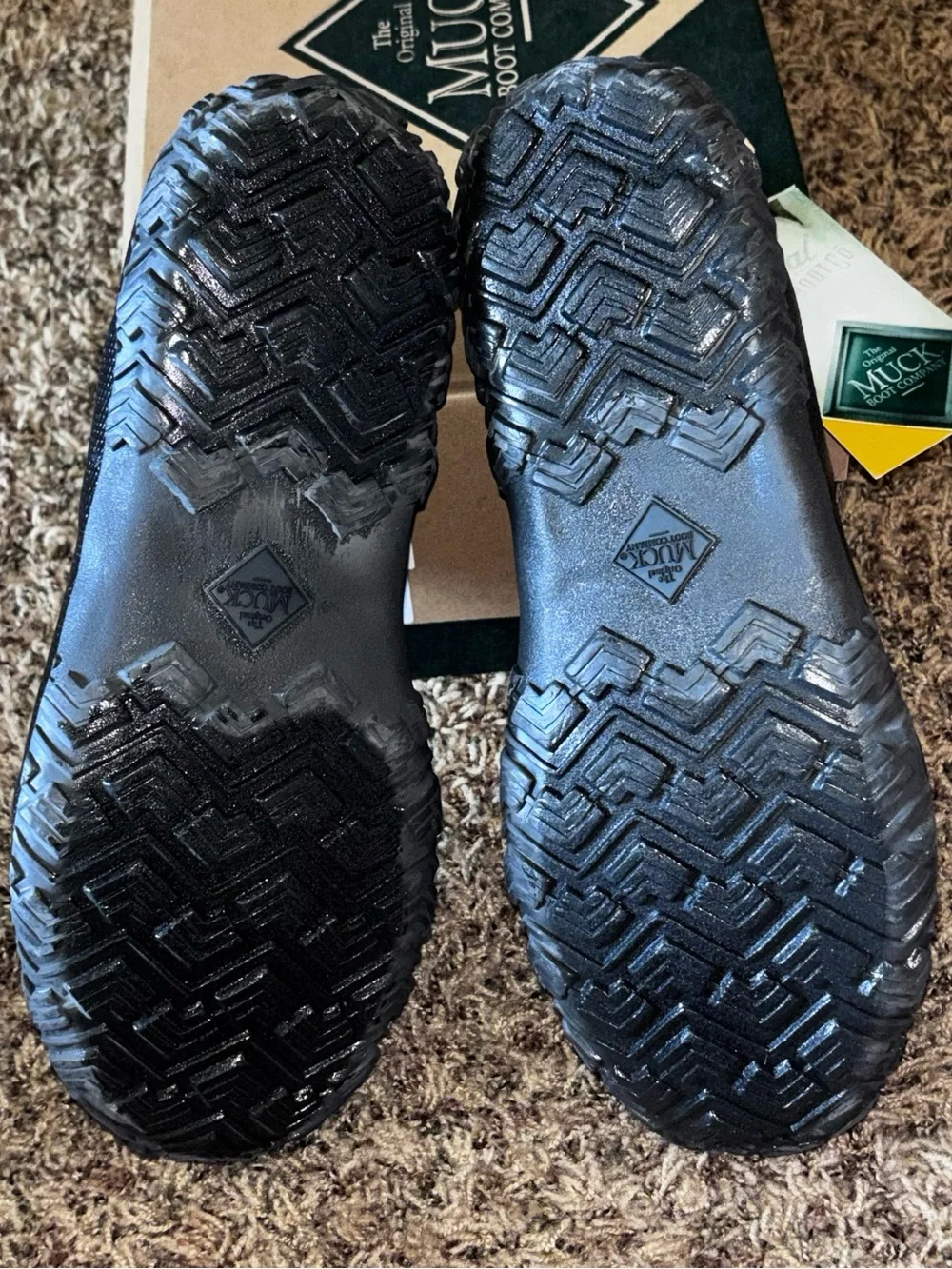 Muck Boot Company Mens Forager Slip On Shoe Black Waterproof FLR-000 Size 12 New